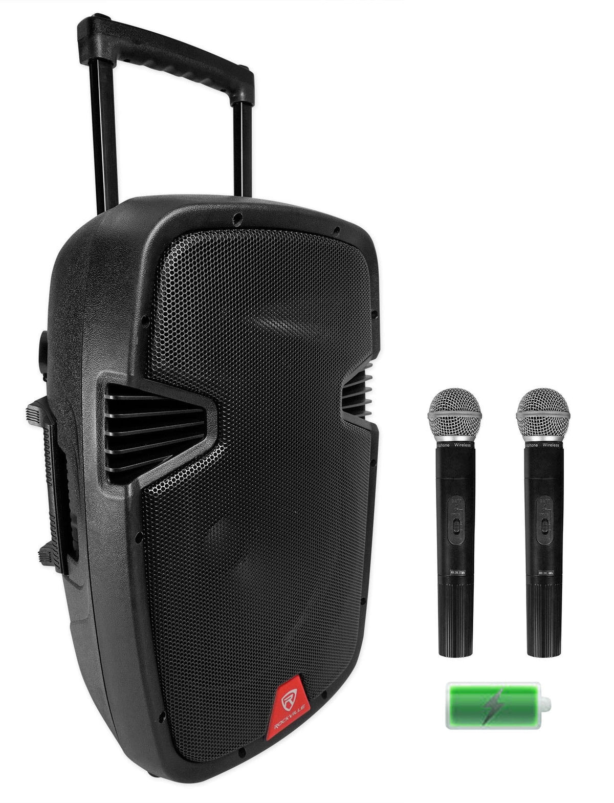 12" Rechargeable Powered 600W DJ PA Speaker with Bluetooth H9551