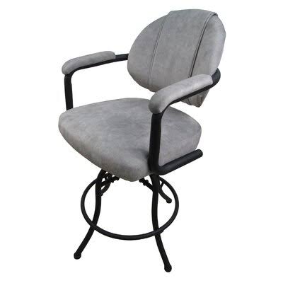 Light Gray Swivel Bar Stool U625