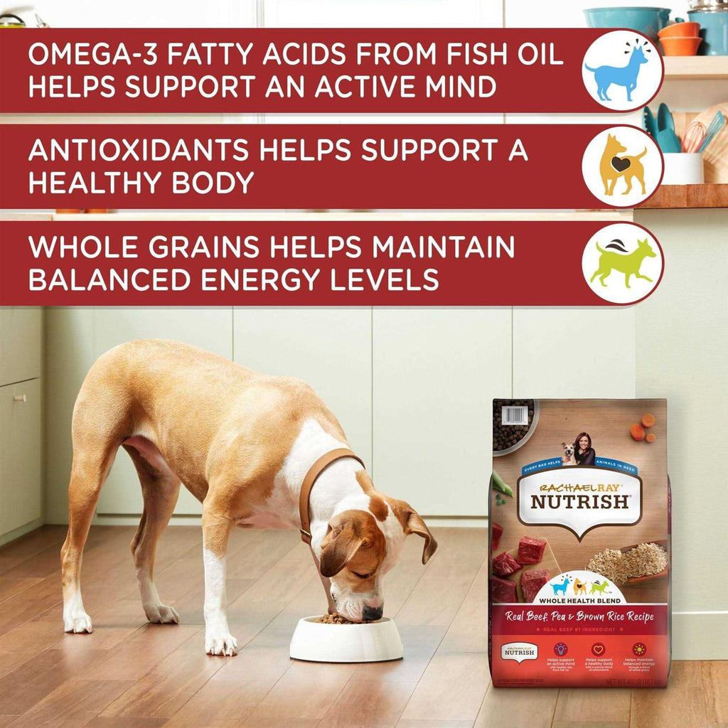 Real Beef Pea Brown Rice Recipe Dry Dog Food B9672