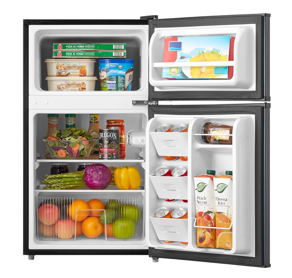 3.2 Cu ft Two Door Compact Refrigerator with Freezer V292875