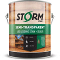 Semi-Transparent Log & Siding Stain + Sealer Teak 1 Gallon Z6802