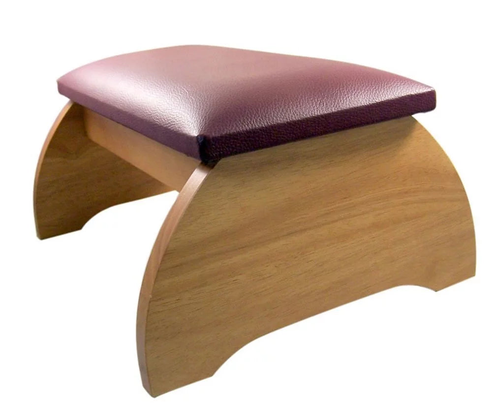 8 Inch Pecan Stain Hardwood Prayer Kneeler Q603