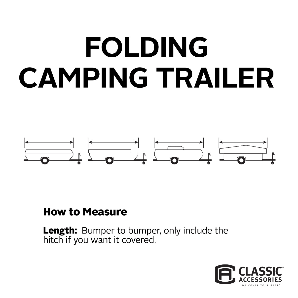 Gray Folding Camping Trailer Cover I27528