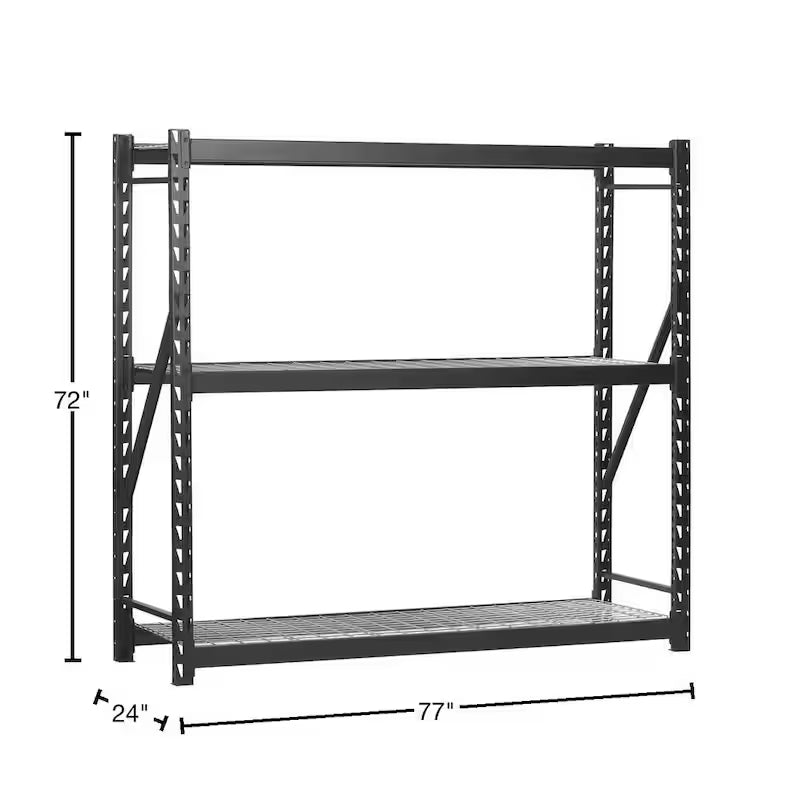 Black 3-Wire Steel Storage Rack Z886097