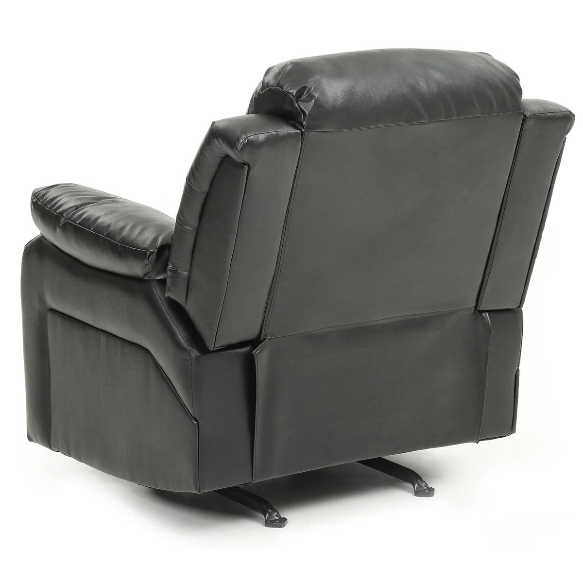Black Faux Leather Reclining Chair S987355