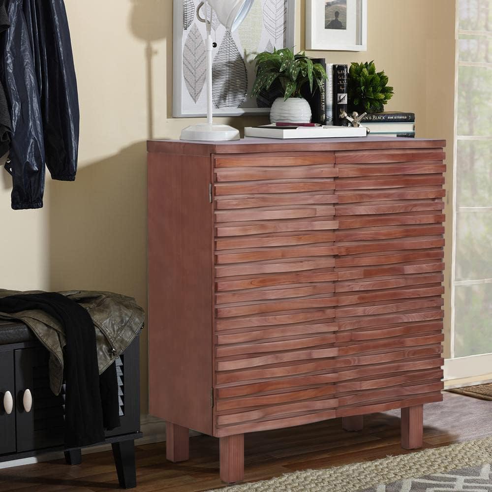 Blue Teal Storage Cabinet with 2 Doors J983191