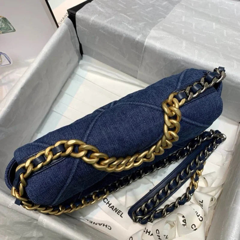 Denim Flap Bag L902