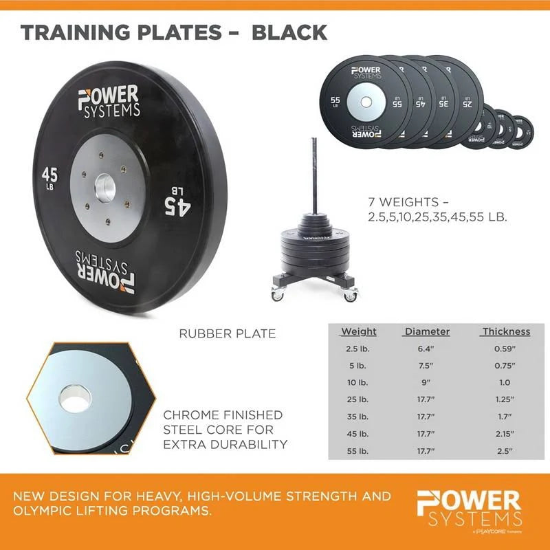 Black Training Plate 35 lb V8105