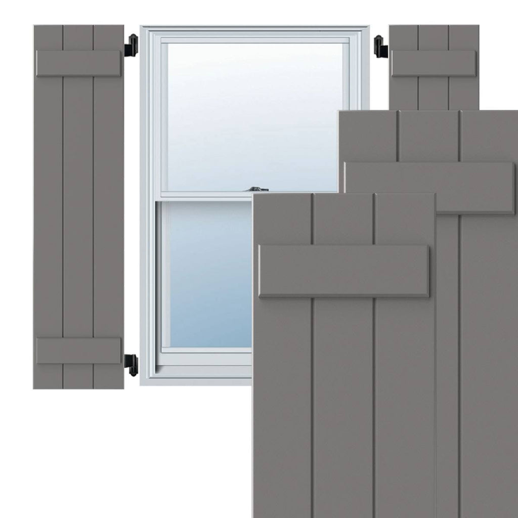 Primed Composite Board-n-Batten Shutters (Per Pair) X46910