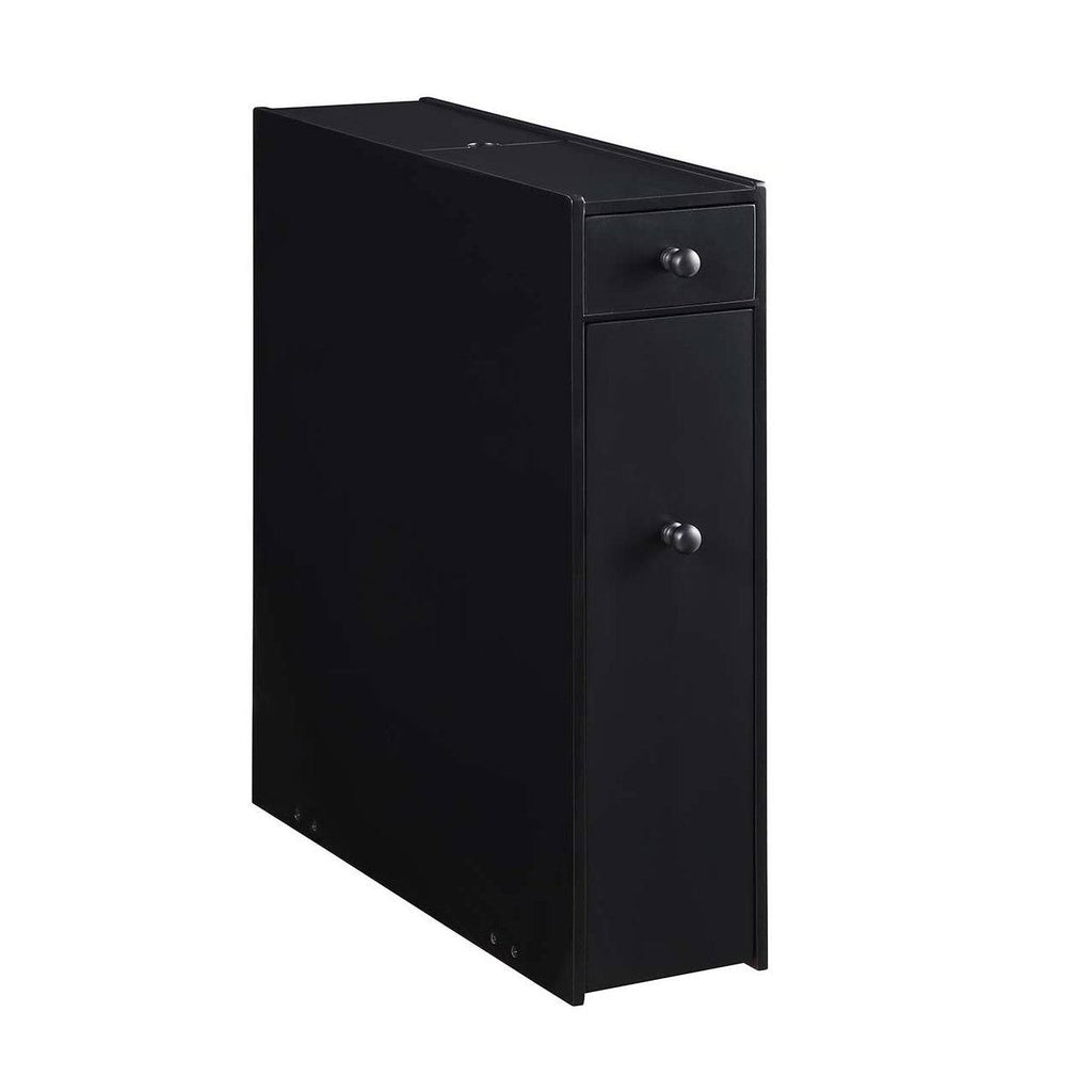 Black Bathroom Floor Cabinet Y209484