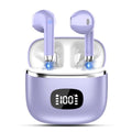 Blue Wireless Earbuds with LED Power Display IPX7 Waterproof T65958