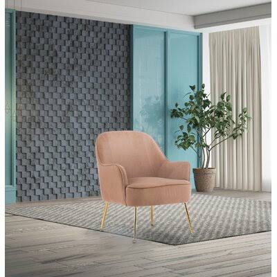 Brown Velvet Side Chair D796565