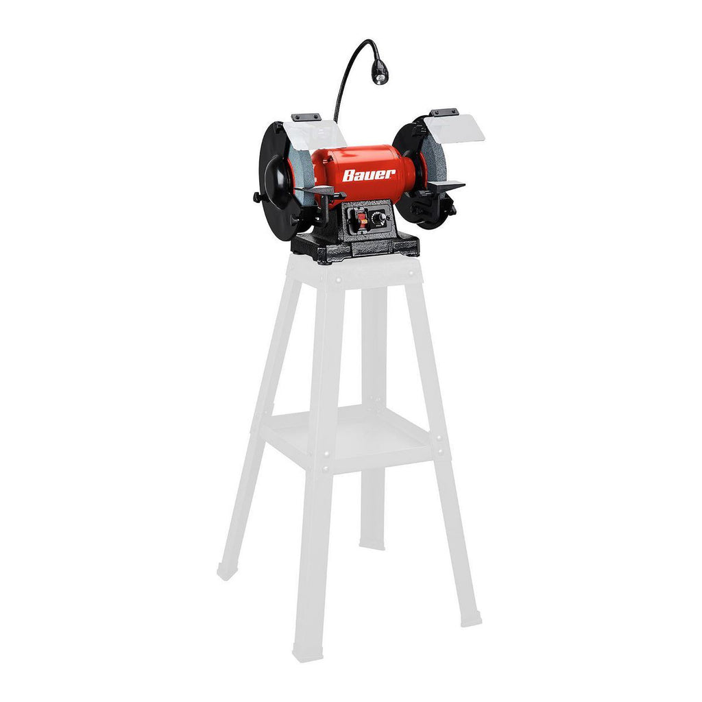 8 in. Variable-Speed Bench Grinder with LED Work Light M406
