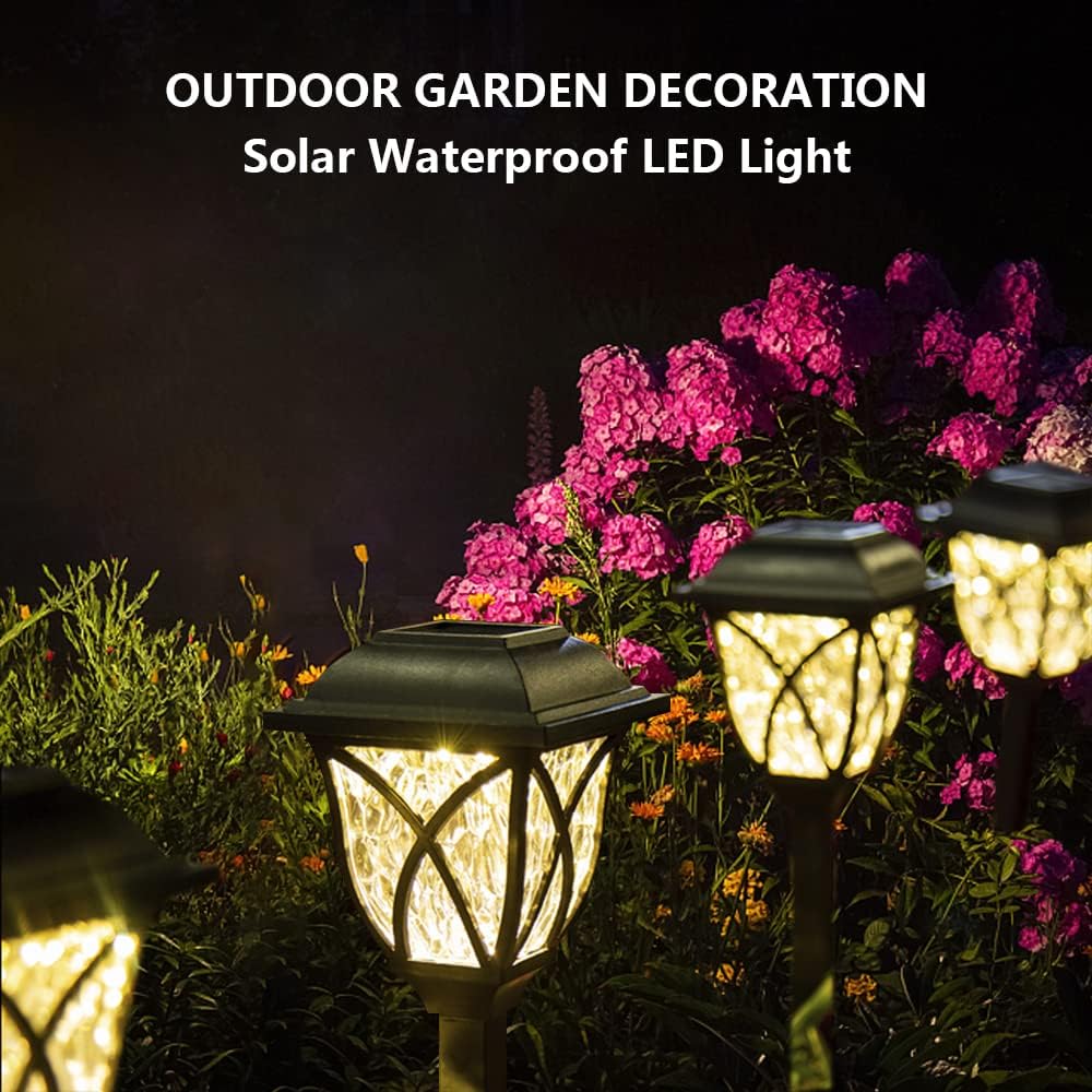 6PC Warm White Solar Outdoor Lights D2205