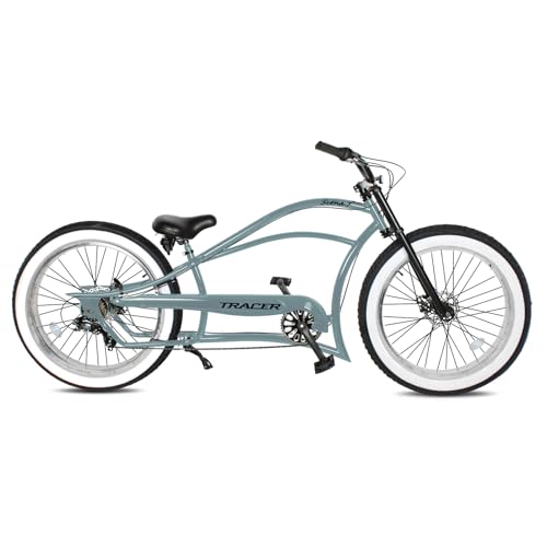 Stretch Beach Cruiser Bike with 7 Speed, Alloy Fat Rims and Fat Tires D87401