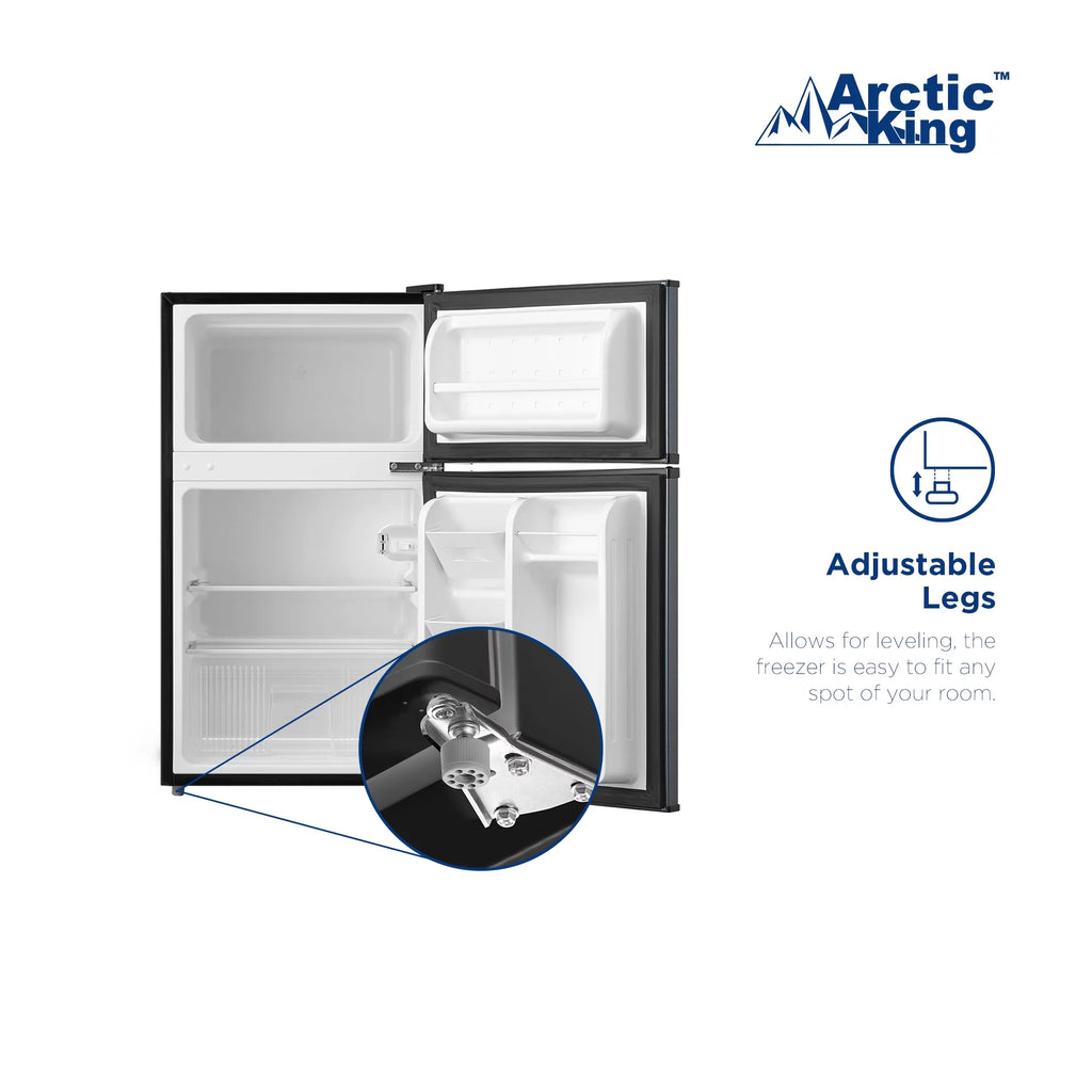 3.2 Cu ft Two Door Compact Refrigerator with Freezer V292875