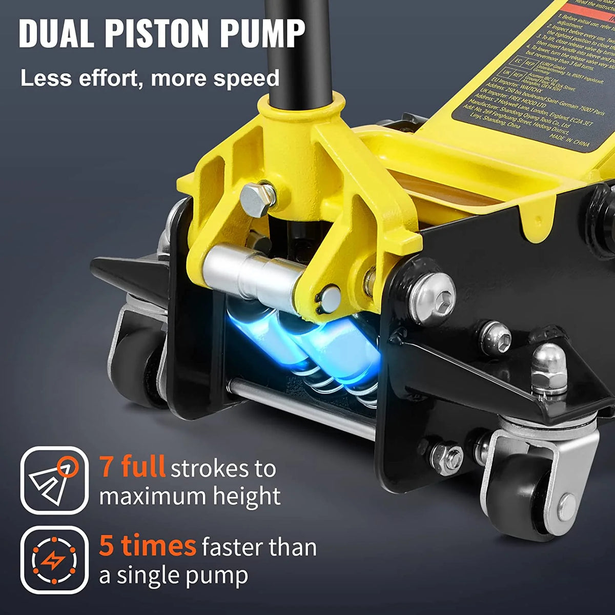 3 Ton Low Profile Aluminum Steel Floor Jack Z842