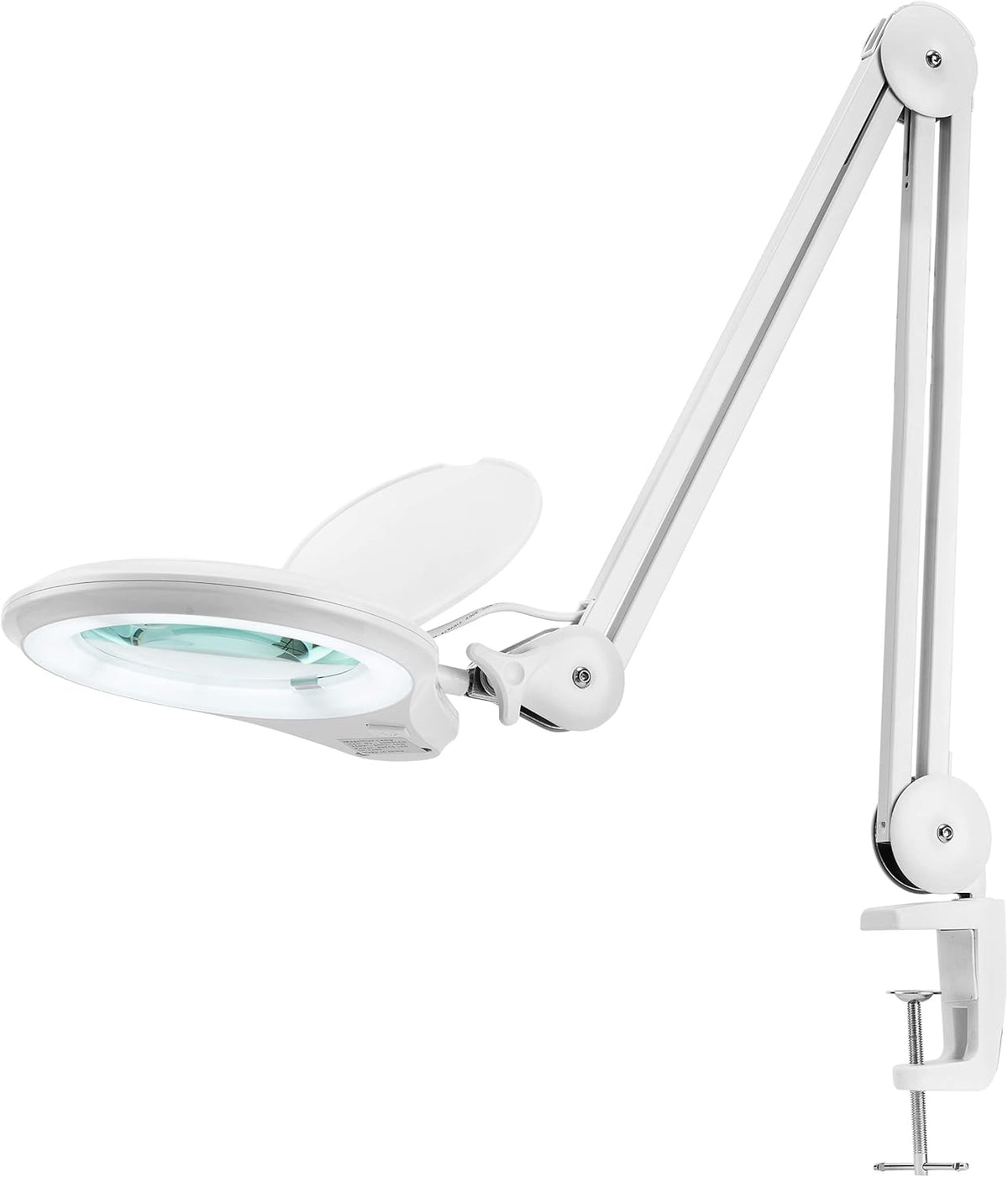 1,200 Lumens Super LED Magnifying Lamp with Clamp, 5 Diopter, Dimmable, Black Z46176