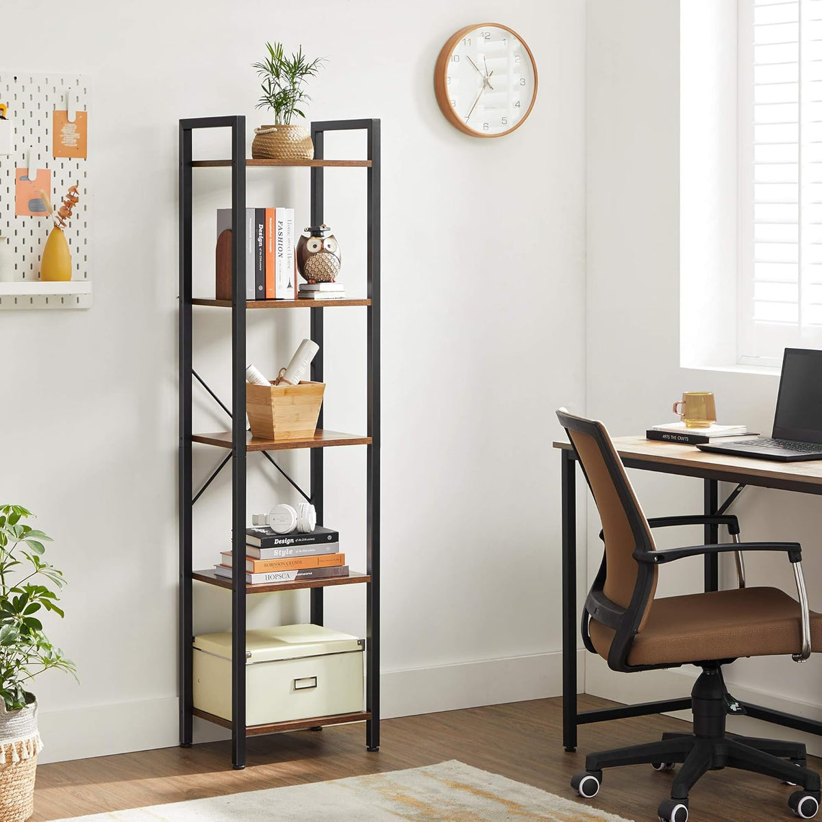 5-Tier Bookshelf Storage Shelving Unit M854