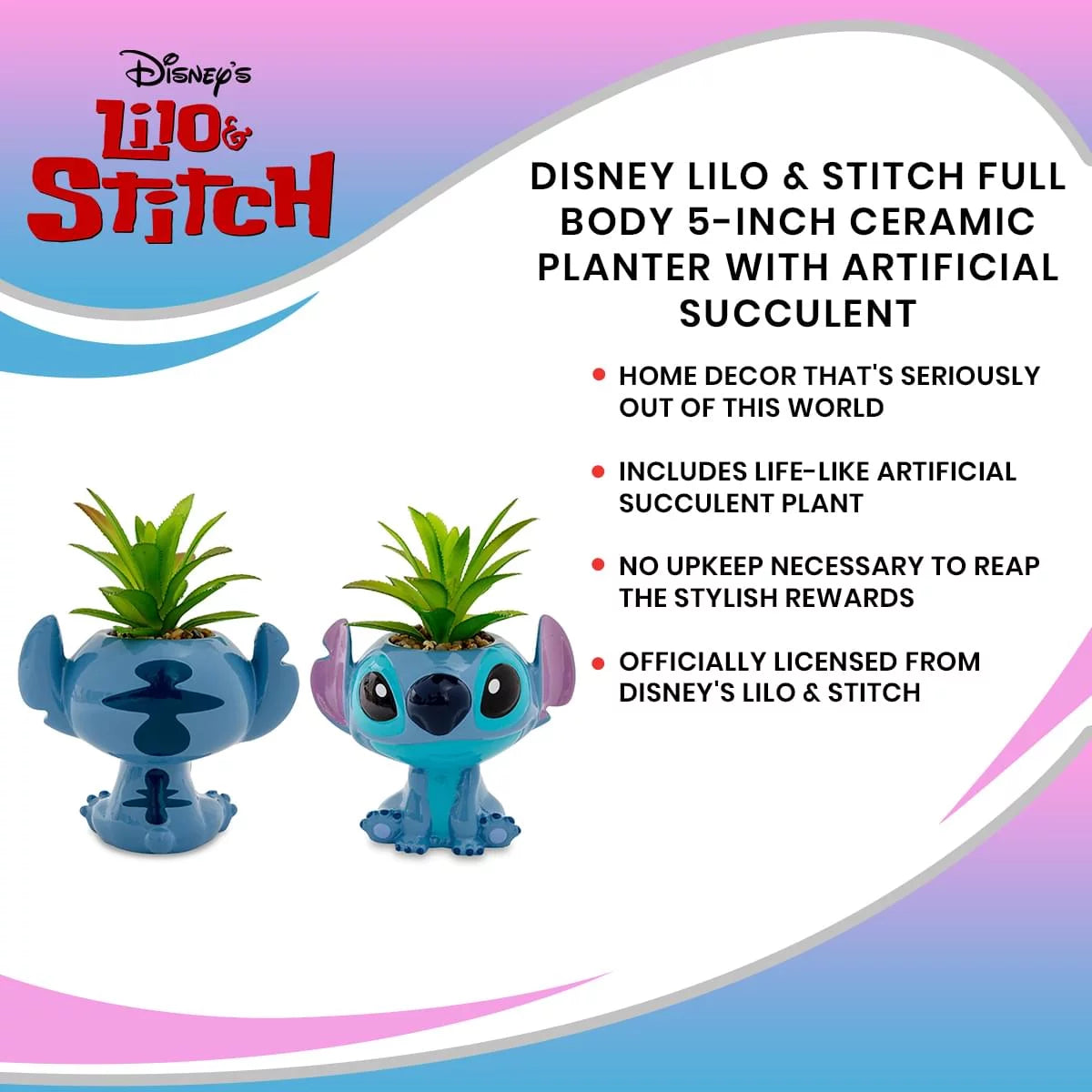 Ceramic Planter with Artificial Succulent L5144