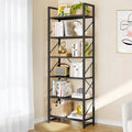Black 6 Tiers Ladder Bookshelf W212