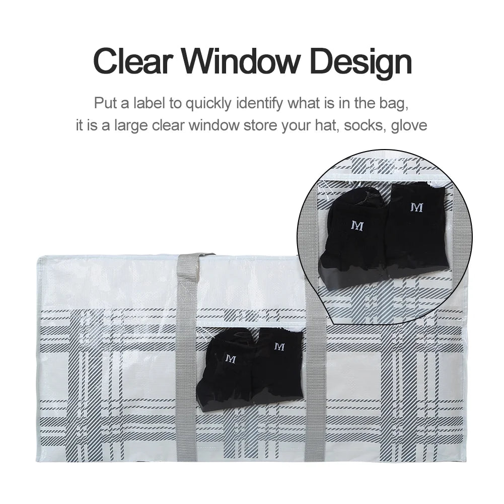 Extra Large Heavy Duty Moving Bags with Zipper and Strong Handles 8PACKS A216441