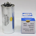 HVAC Motor Round Dual Run Capacitor 75 + 5 MFD 440 Volts C8624