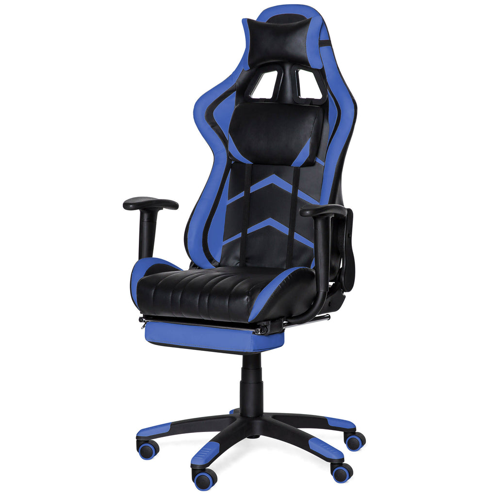 Blue Ergonomic Swivel Reclining Office Gaming Chair L6129