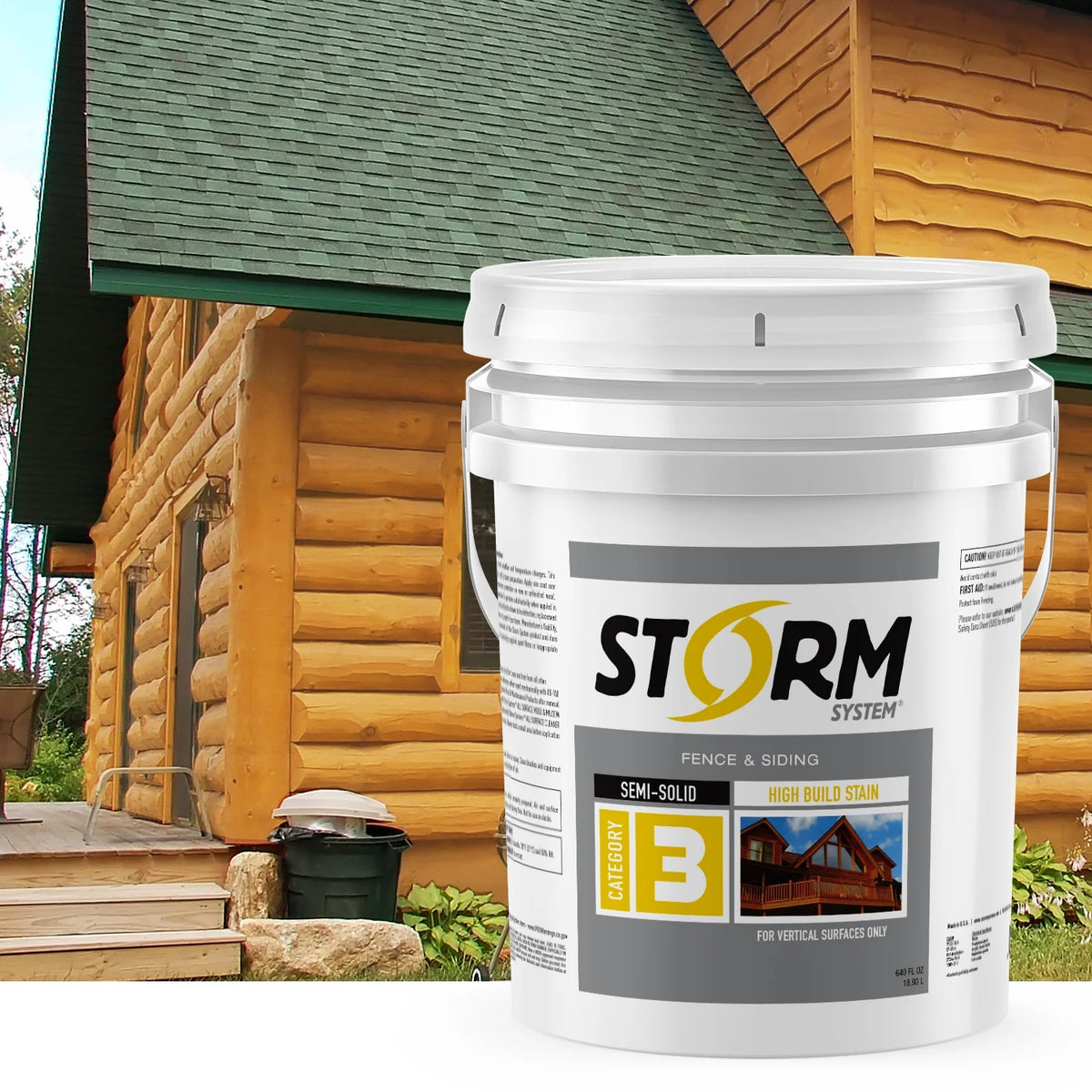 Semi-Transparent Log & Siding Stain + Sealer Teak 1 Gallon Z6802