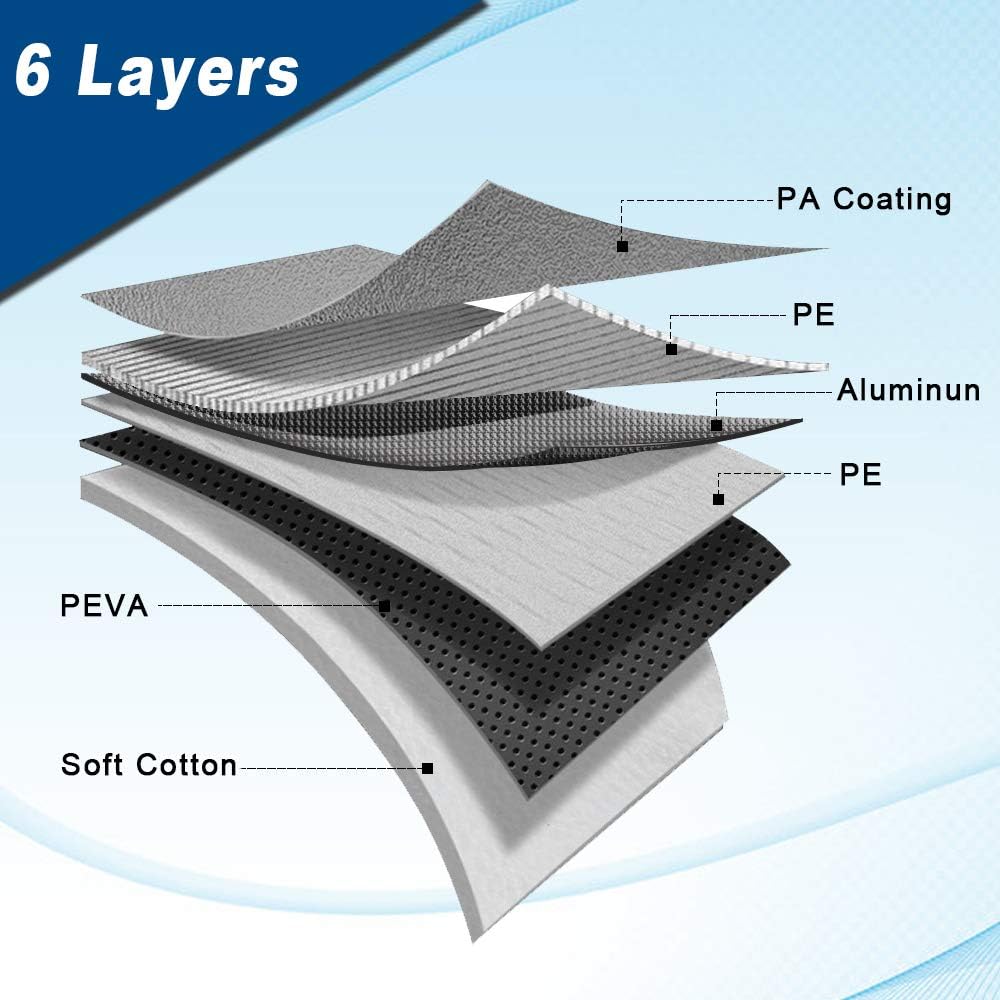 6 Layers SUV Car Cover with Zipper Door B6848