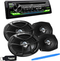 CD Receiver with Bluetooth and Two Pairs of 6x9 Speakers Q331708