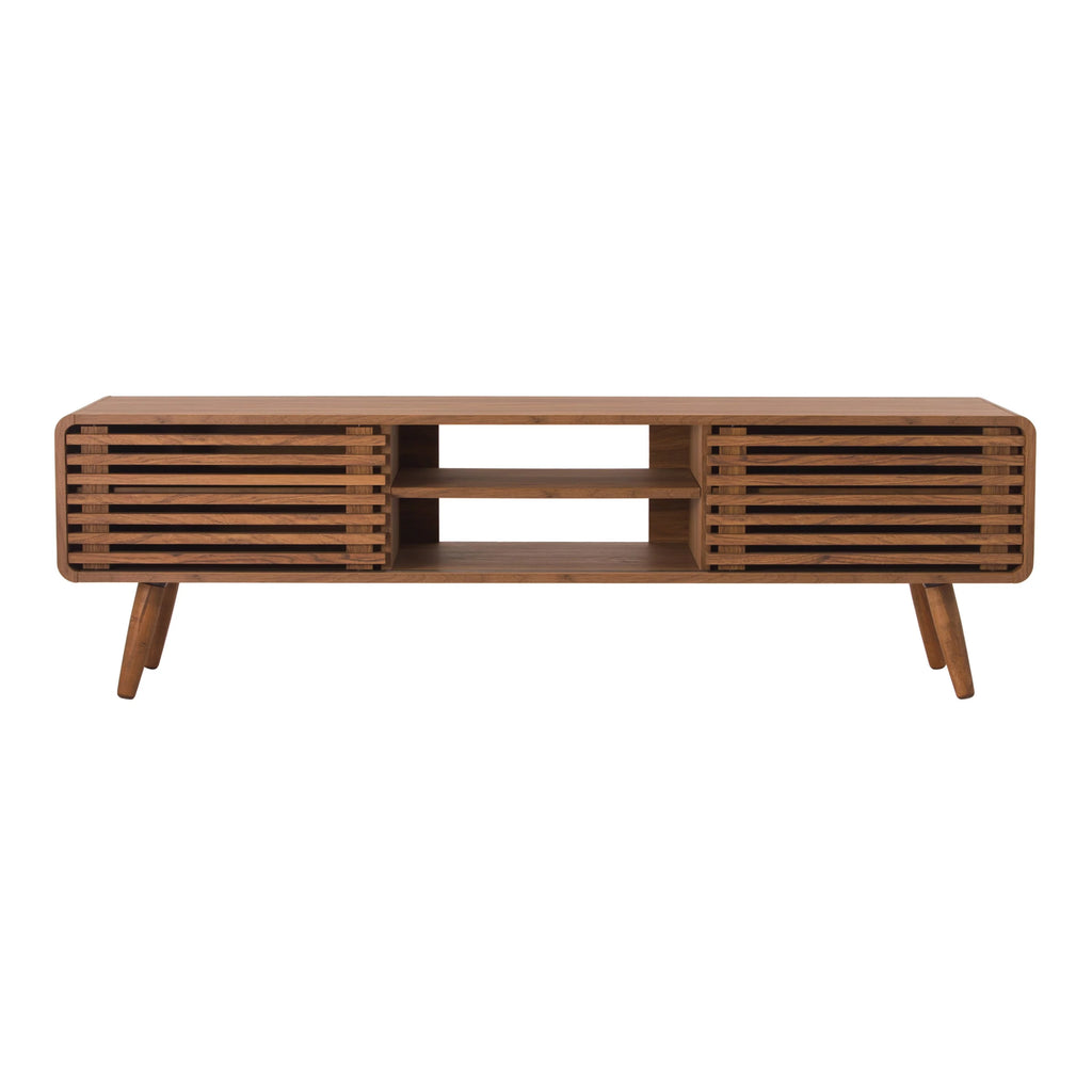 58" Slat Low TV Stand W782641