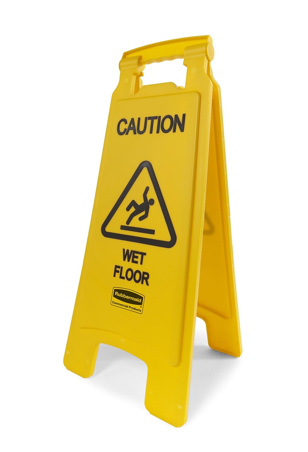 26 Inch 4-Sided Yellow Caution Sign, Pack of 2 R847580