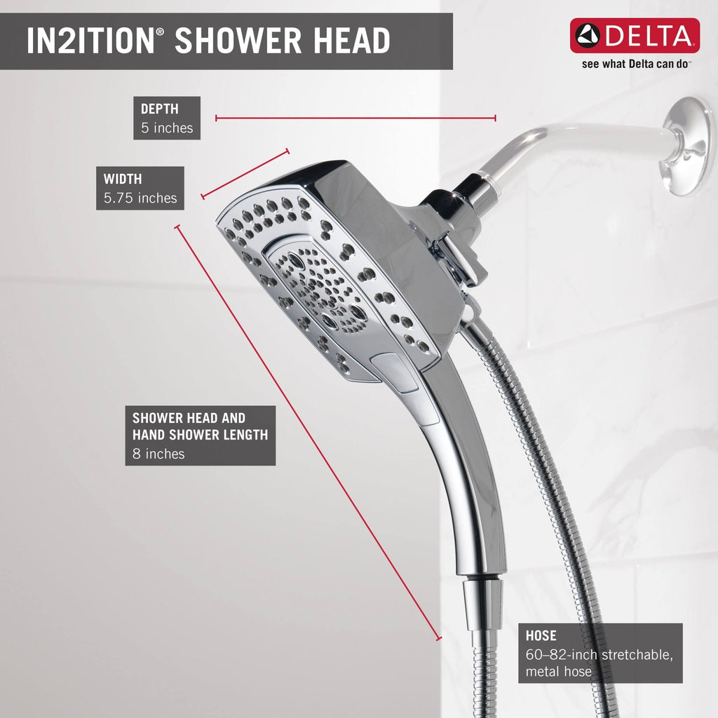 Chrome 2-in-1 Shower Head E689287