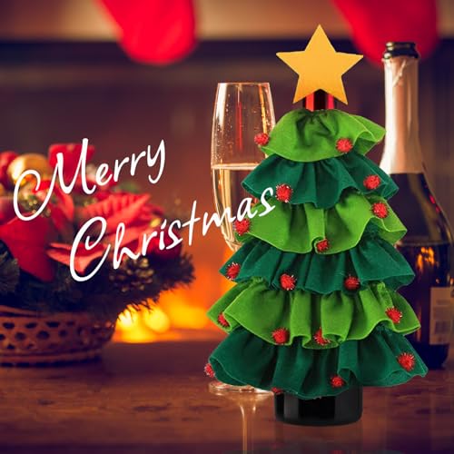 Christmas Tree Wine Bottle Cover Bags V721
