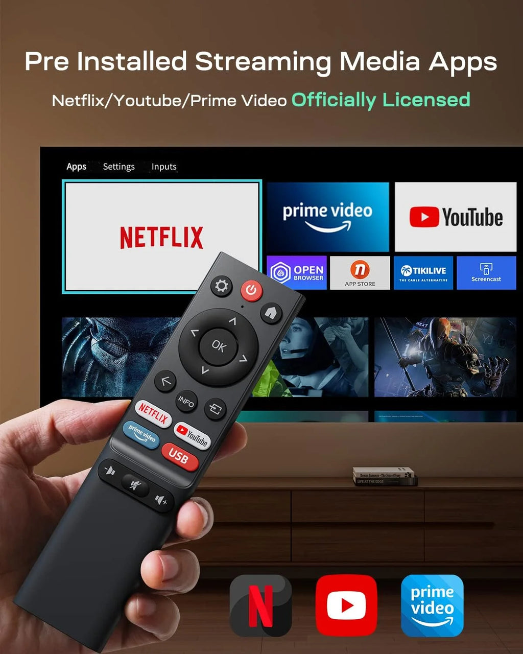 4K Ultra HD Smart Projector 1080P G82925