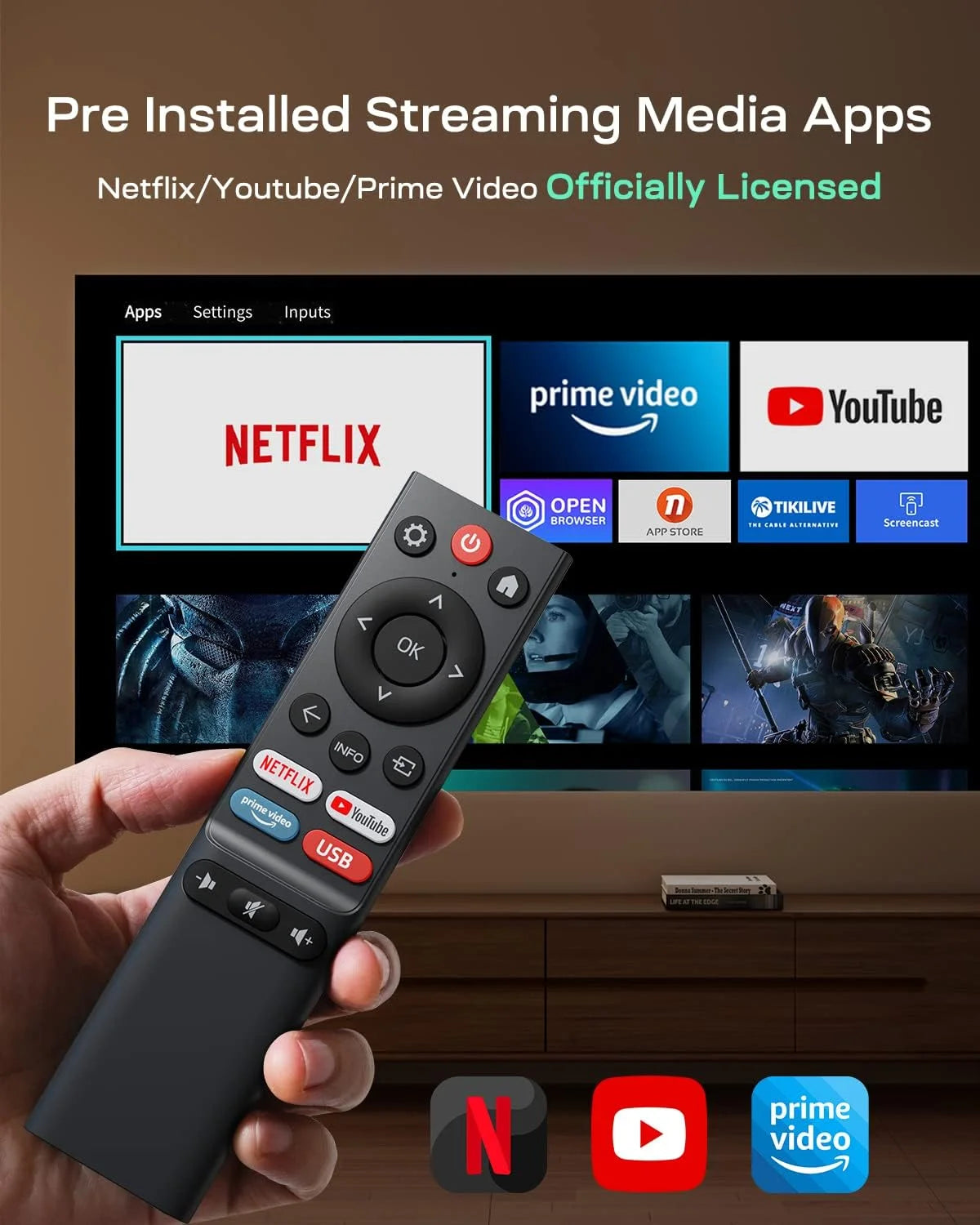 4K Ultra HD Smart Projector 1080P G82925