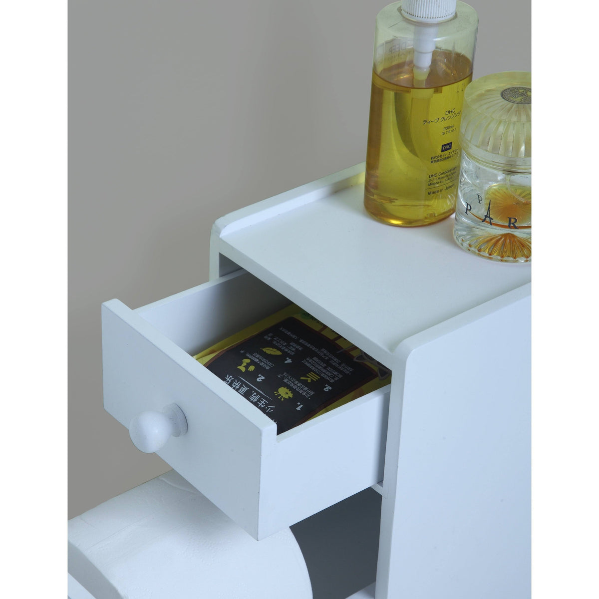 Black Bathroom Floor Cabinet Y209484