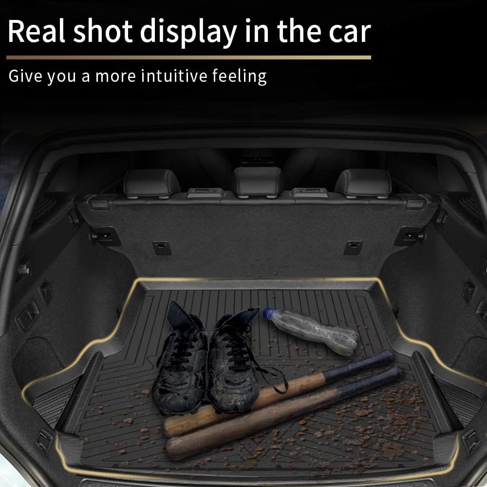 Black Slush Cargo Mat Trunk Tray Pack of 2 H89599