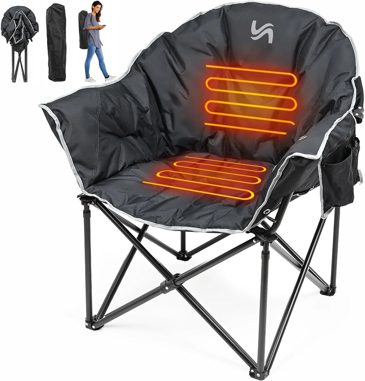 Oversized Heated Camping Chair L50808