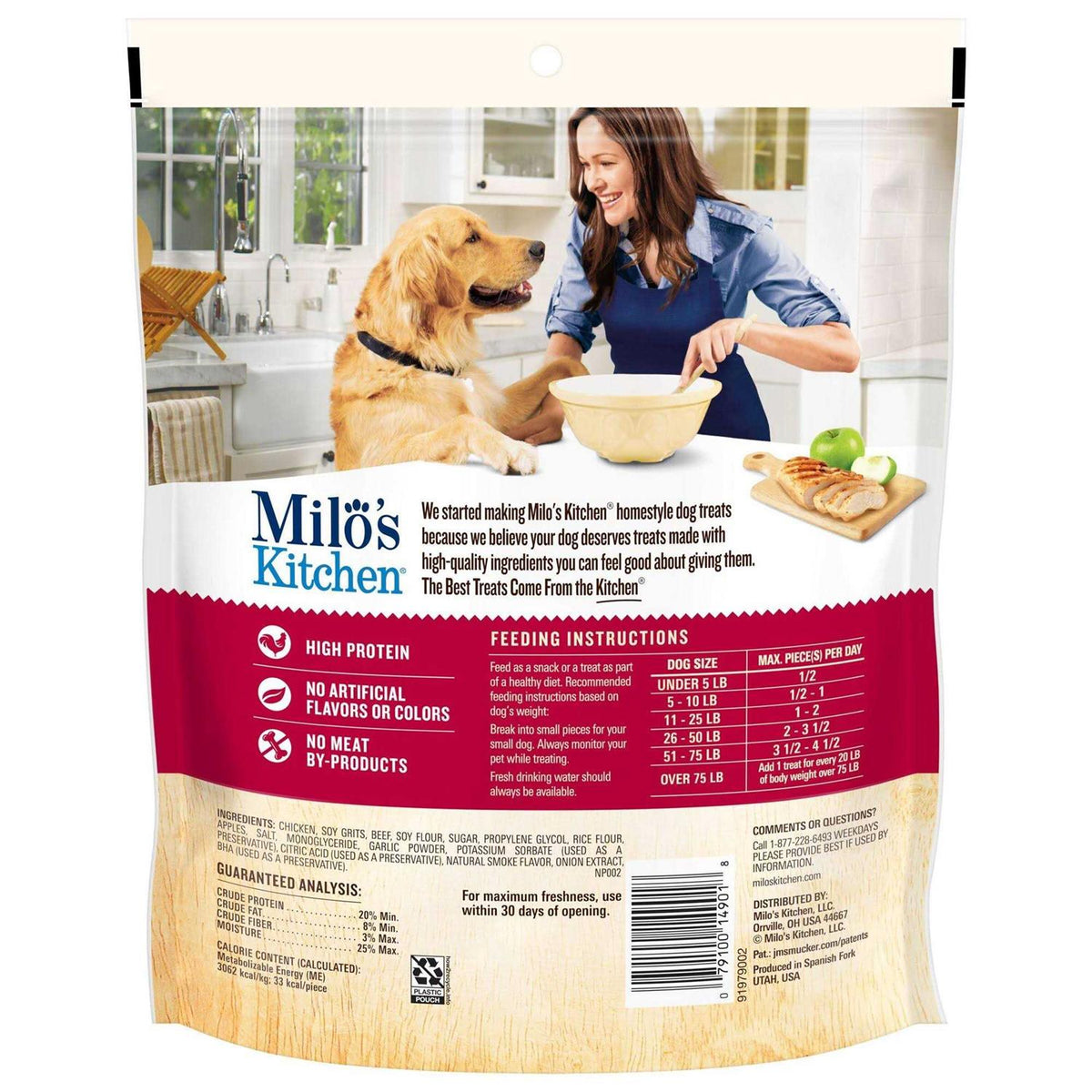 Chicken & Apple Sausage Slices Dog Treats D68383