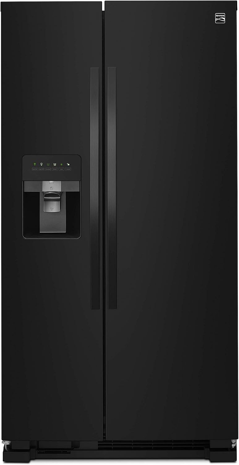 Black 36 Side-by-Side Refrigerator and Freezer G39518