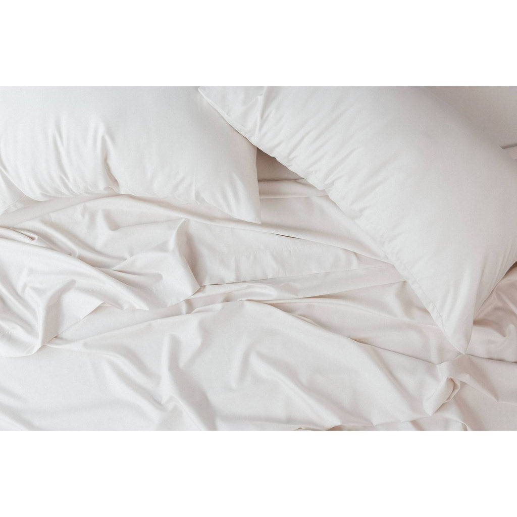 California King 6pc 300 Thread Count Percale Sheet Set Ivory V311