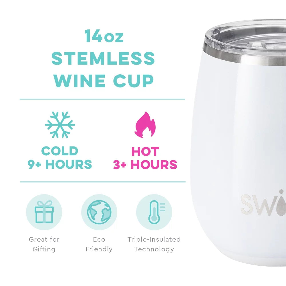 14oz Insulated Stainless Steel Wine Tumbler V68476