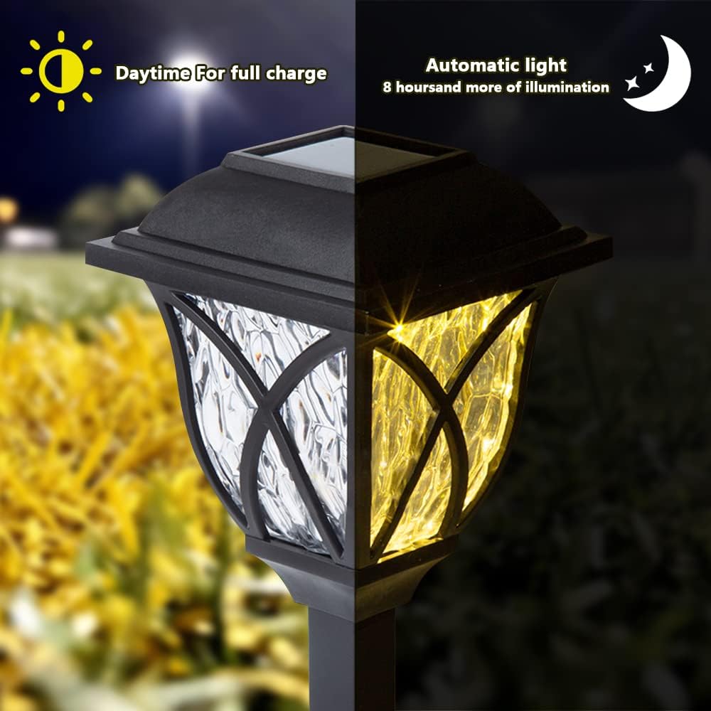 6PC Warm White Solar Outdoor Lights D2205