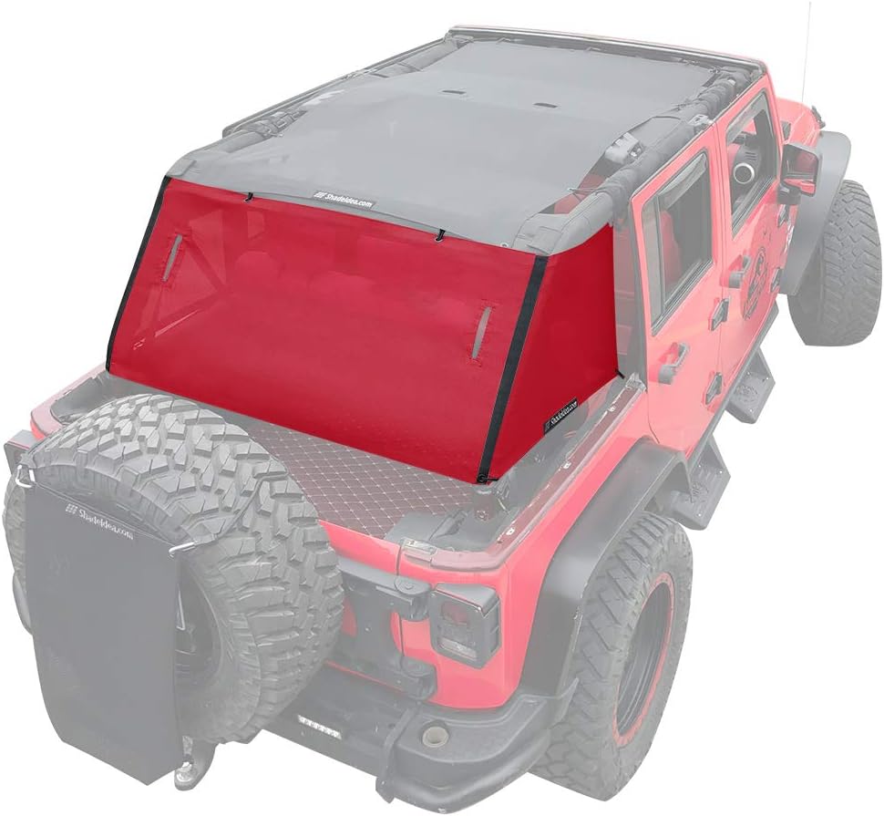 Black Mesh Sun Shade for Jeep Wrangler JKU 4 Door P15669