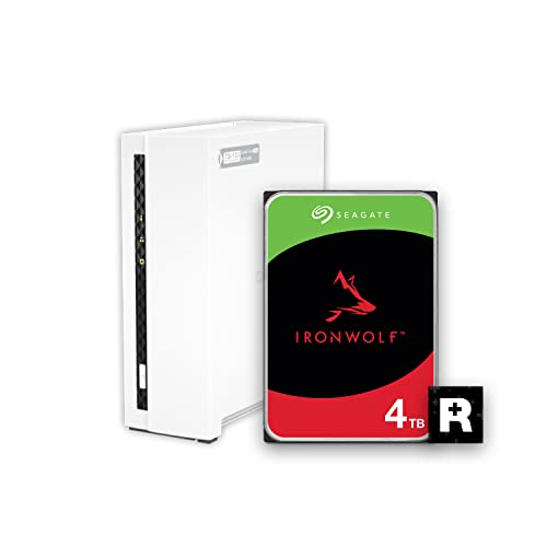 4 Bay NAS with 12TB Storage Capacity, Preconfigured RAID 5 Drives, 2.5GbE Ports P229098