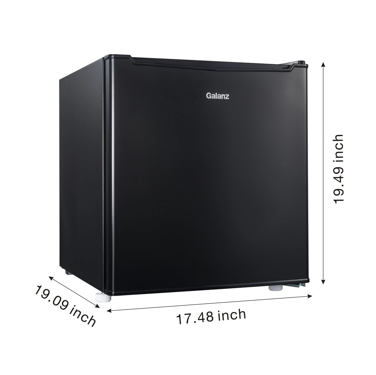 1.7 Cu ft Black Single Door Mini Fridge B2838