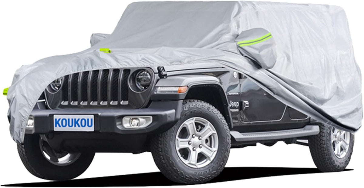 6 Layers SUV Car Cover with Zipper Door B6848