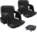 21" Wide Folding Stadium Seat with Back Support, 2 Pack O1975